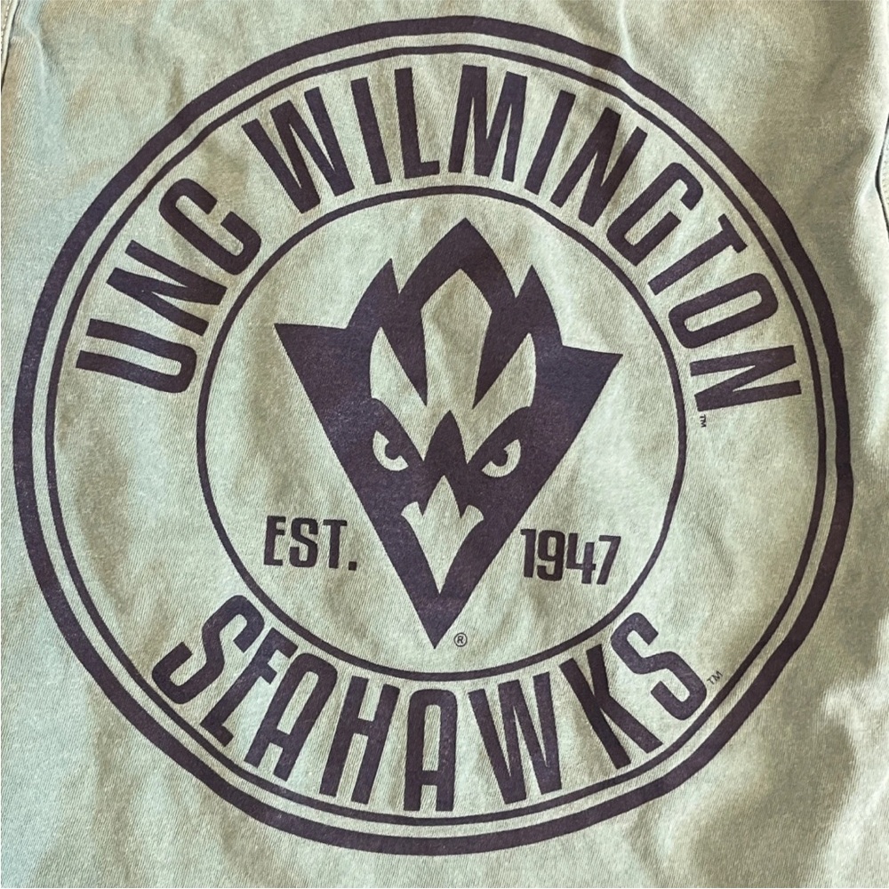 Comfort Colors UNC Wilmington Tank Top Seahawks Green College Sleeveless Medium